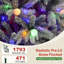 Arbre de Noël enneigé pré-éclairé, lumières DEL bicolores et multicolores-1813107508