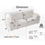 Très grand canapé modulaire modulaire avec revêtement en velours côtelé luxueux, causeuse moderne surdimensionnée, assemblage sans outil-114216428