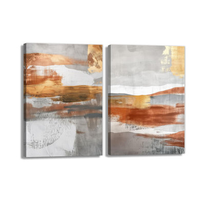 2 Piece Wrapped Canvas Wall Art