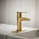 Hint Single-Handle Bathroom Sink Faucet with Escutcheon and Pop-Up Drain, 1.2 GPM
