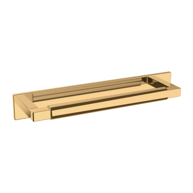 Contemporary Polished Brass Back Plate for Cabinets