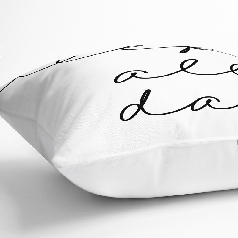 Square Cushion, White, 55cm H x 55cm W x 20cm D