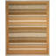 Field Wool Striped Area Rug in Cooper/Beige-14000907