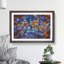 Multi Coloured Autumn Leaves in Abstract - Picture Frame Painting Print-55581067-55581070