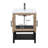 Functional Vanity Set Iron Ceramic Modern Bathroom
