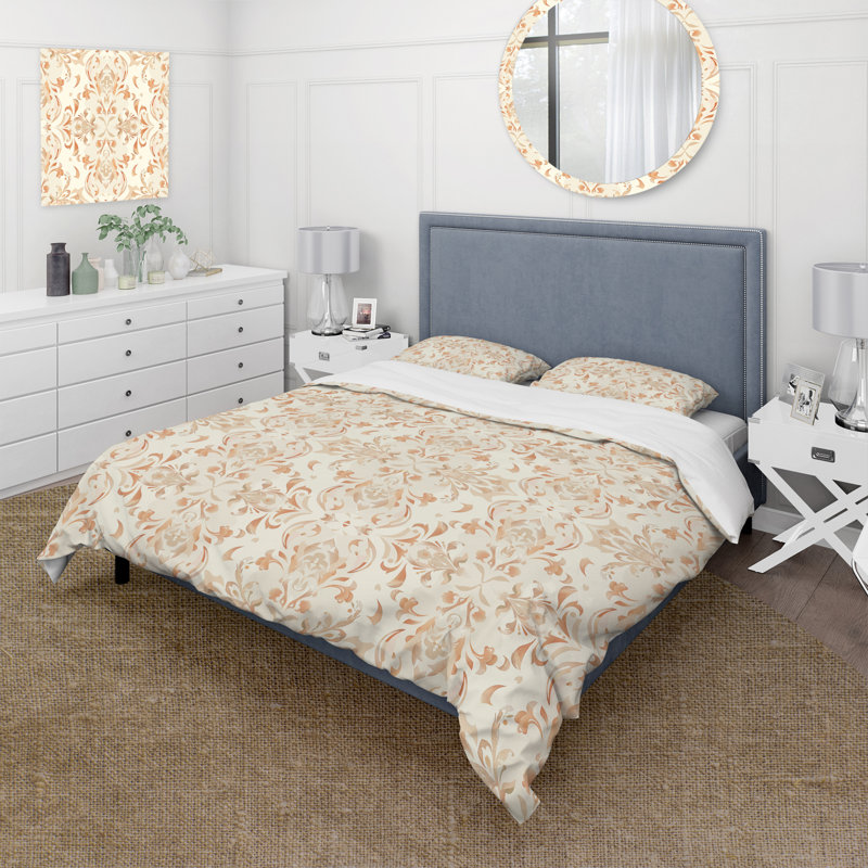 Ensemble de housse de couette beige crème Boho Feather I - Boho, Housse de couette très grand et 2 très grandes t