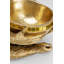 Deco Figurine Holding Bowl Gold 41cm