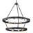 Easterwood 15 - Light Steel Dimmable Round Chandelier