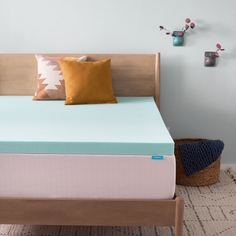  Surmatelas en gel à mémoire de forme et gel rafraîchissant 3 po - Simple, 3 pouces, Lit simple