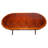 Extendable Mahogany Oval Solid Wood Dining Table