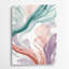 Aquarelle abstraite, art mural gris en métal 70-879313471