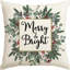 Housse de coussin Christmas Merry & Bright Eucalyptus Mistletoe-105510182-105510183