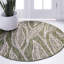 Tapis intérieur / extérieur à motif floral vert / gris Zenon-1645139345