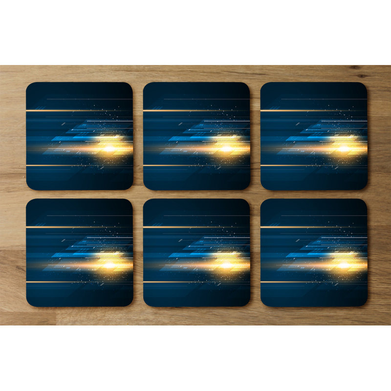 Square 6 Piece Coaster Set