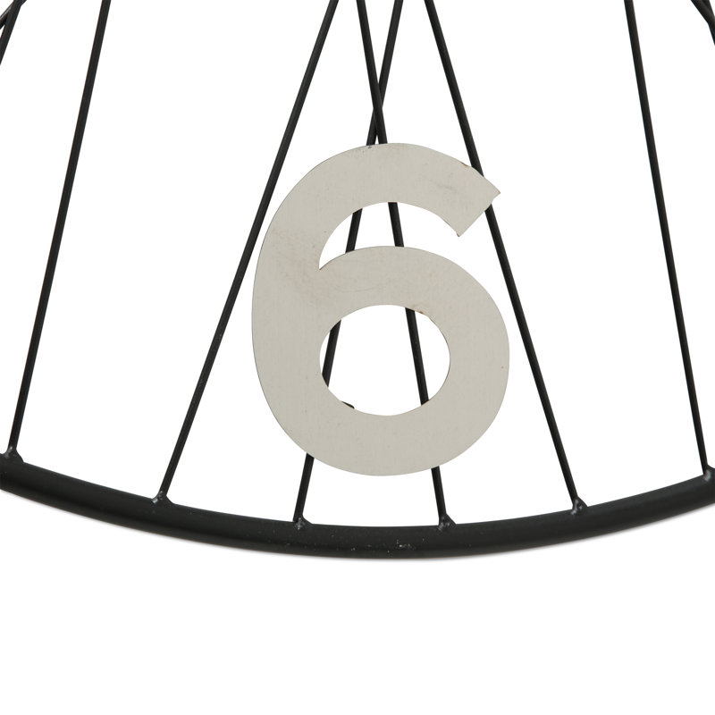 Horloge argentée 27,5 po Ashanti