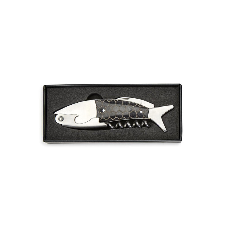 Outil de bar en acier inoxydable Erwann, Blanc / noir