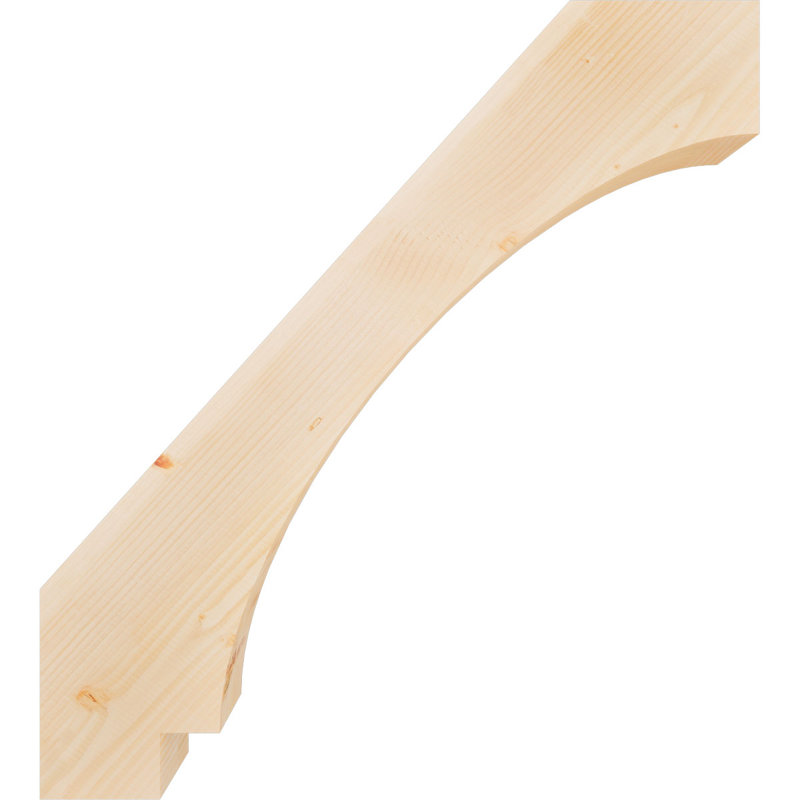 Attelle impériale du genou, Sapin de Douglas, Lisse, H 40 po x l 5,5 po x P 36 po