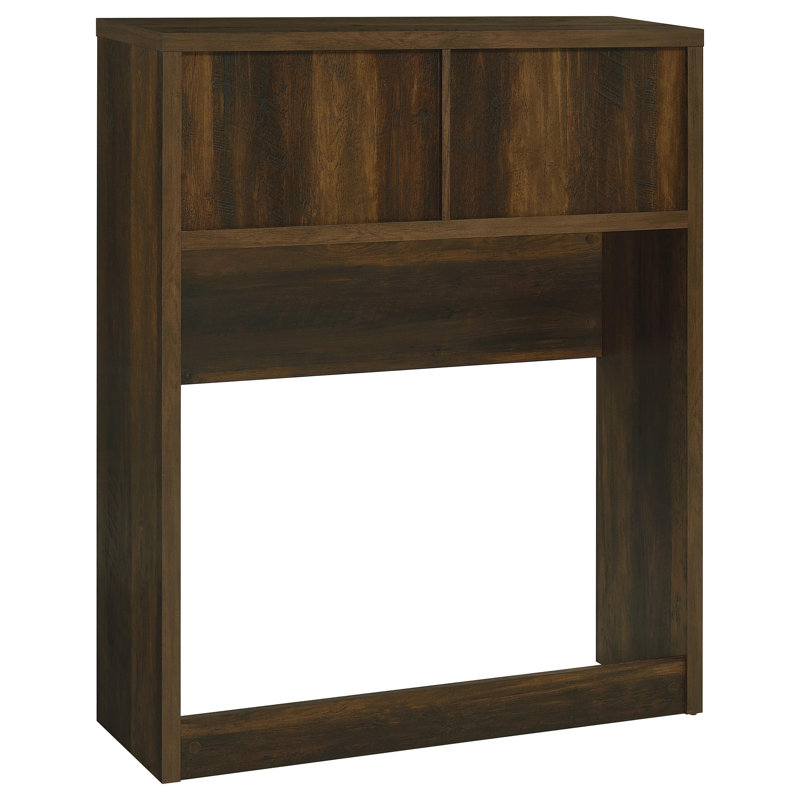 Tête de lit bibliothèque, 48.5" H x 39" W x 11.5" D, Dark Oak