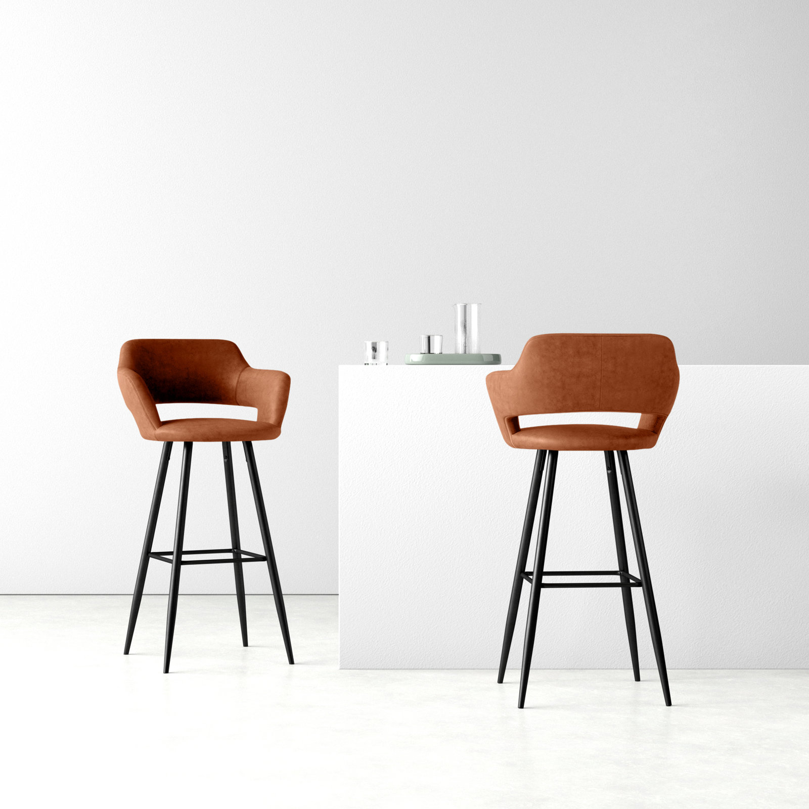 Lake Bar Stool, Brown, Bar Stool (30" Seat Height)