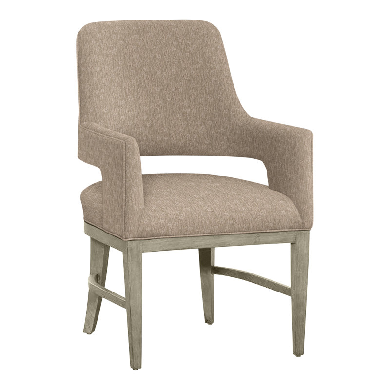 Josie Upholstered Arm Chair, Perigold Improve Dune, Almond Buff