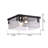 Laia 11.8" Black 2-light Hand Crafted Glass Square Flush Mount