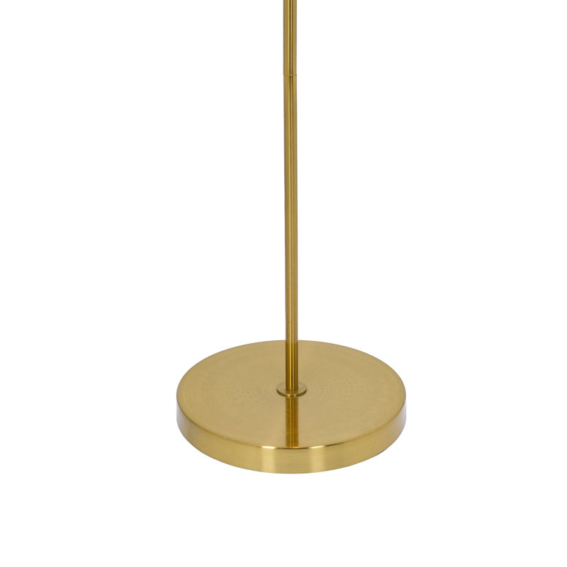 Lampe sur pied Spectra - extérieur doré et intérieur blanc