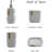 Bathroom accessory set