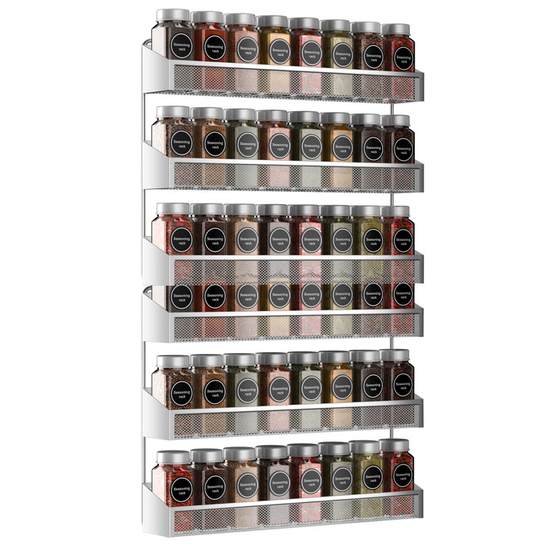 Wall Spice Rack, Chrome