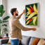 Tropical Bloom Botanical 1 Piece Wrapped Canvas Wall Art-136710485-136710487