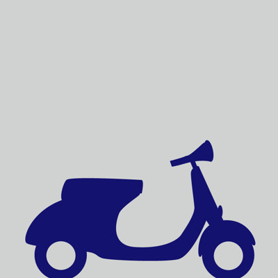 Décalcomanie murale scooter du moteur Monico
