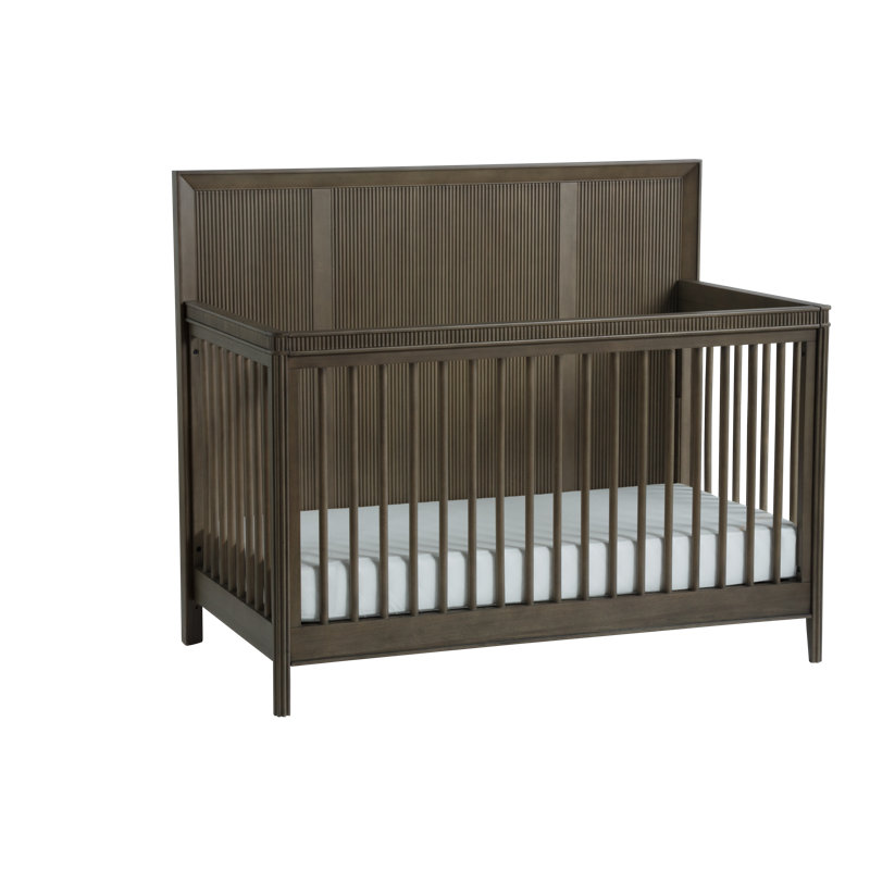 Reid 6 -in-1 Convertible Crib, Greige Wash