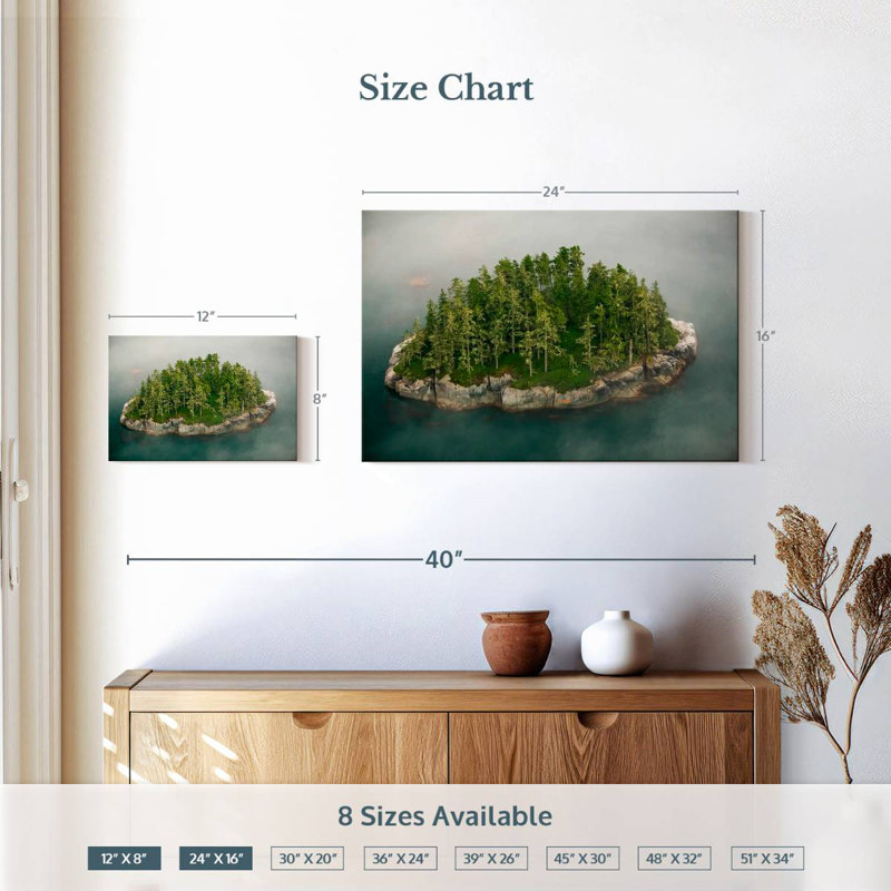 Broughton Island Pines, H 16 po x l 24 po