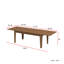 Grande table de salle à manger extensible 106 po | Table de cuisine pliante moderne pour 8 à 10 personnes-938356711