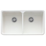 Manor House 32" L x 20" W Double Basin Dual Mount Kitchen Sink