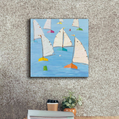 Regatta V - peinture sur toile tendue