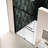Matted Black Bypass Shower Door - 5/16" Tempered Glass With Explode Film Smooth Sliding System Double 6074 Track, Film, Easy To Clean,-121166519