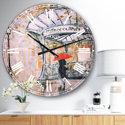 Horloge murale Swigart Love in Paris IV