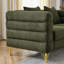 Canapé modulaire 2 places de 60 pouces - profond et relaxant avec coussins lombaires, attrait moderne et élégant, assise avec pieds, matériaux