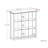 Artisan 45"H Solid Wood Transitional 9-Cube Bookcase with Fixed Shelves and Tapered Legs-115832238