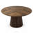 47 Inch Modern Dining Table with Slatted Base and Rounded Edges