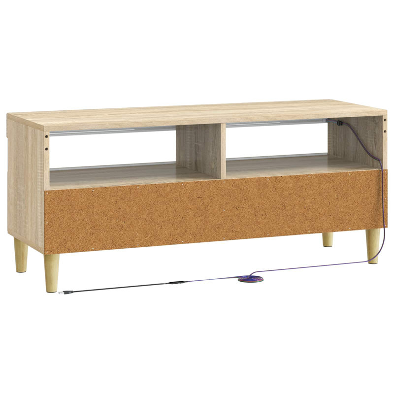 TV Stand, 43cm H x 100cm W x 35cm D, Sonoma Oak