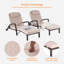 Ensemble de chaise longue d'extérieur en osier-96079111