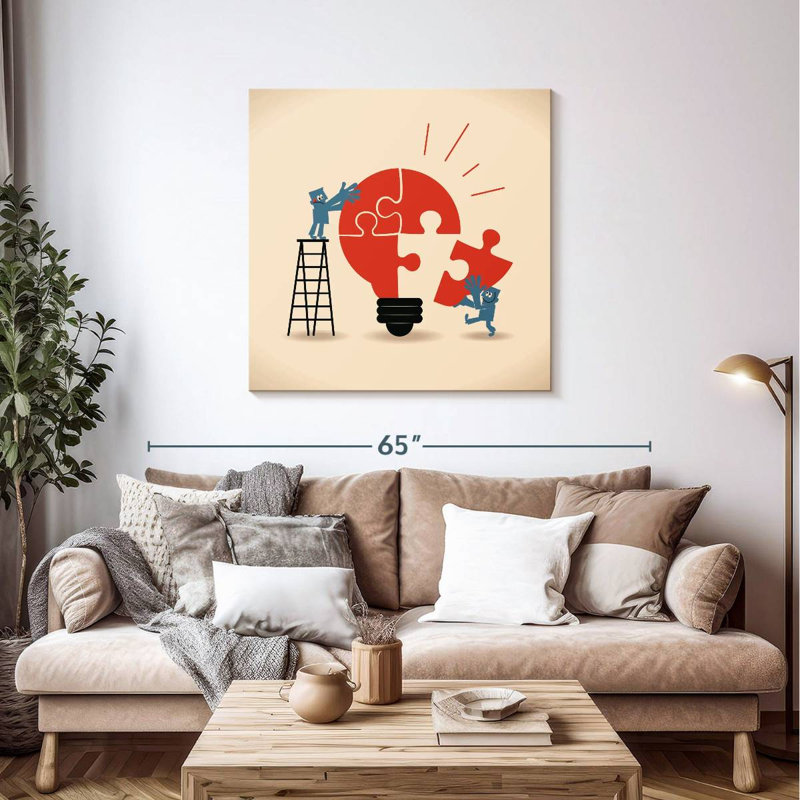 Keiri Building The Idea, 39" H x 39" W