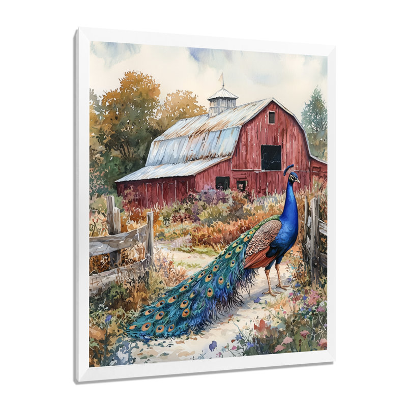 Ingleside - reproduction d'art sur toile, animaux, H 44 po x l 34 po, Picture Framed, Blanc
