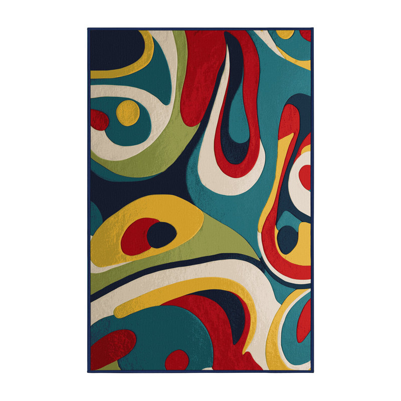 Retro Snap Rug, Rectangle 8' x 10'