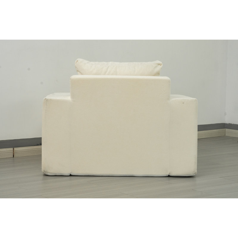 Canapé dans une boîte Canapé en mousse avec coussin, fauteuils à billes pour adultes rembourrés de mousse haute densité, canapé à billes
