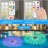 Solar Rechargeable Floating Pool Lights(2 Pack), Pool Lights That Float With Remote Control, 9 Lighting, Timing Mode, IPX7 Waterproof For Inground Pool, Bathroom, Bathtub, Pool Party