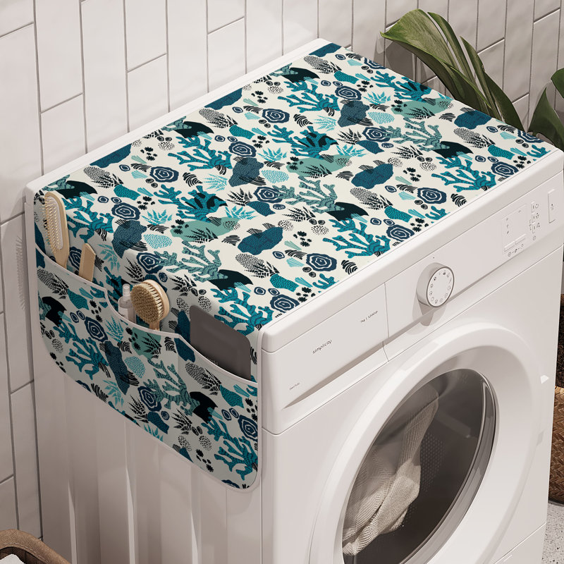 Ensemble de 2 rangement pour machine à laver sous l'eau East Urban Home 47 po x 18,5 po