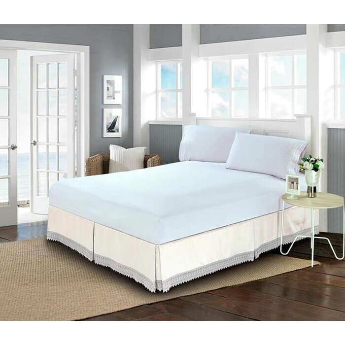 ELEGANT COMFORT Tailored Wrap Around Bed Skirt & Reviews | Wayfair