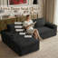 Canapé modulaire de 104 po pour salon pour canapé de salon surdimensionné avec méridienne en forme de L et porte-gobelet-1358318078-1358318066